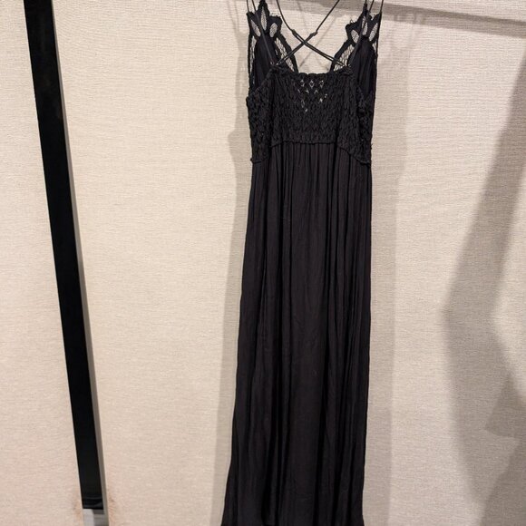 Free People Long Black Dress, XS - Picture 2 of 4
